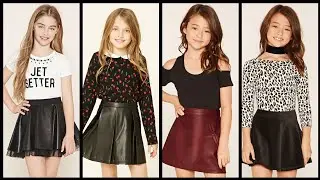 designer leather skirts designs ideas for girls.
