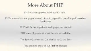PHP Tutorial for beginners #1  What is PHP  Intro Presentation Video