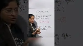 Calender Trick | Reasoning trick #mathsbyvaishali #reasoning #calender