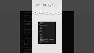 CSS 3d Social Icons with Hover Effects 