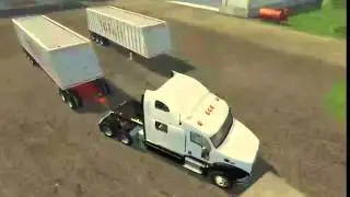 Farming Simulator 2015 скачать мод грузовик Peterbilt Roadtrain v 1.