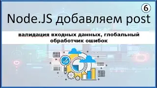 6. Node.JS добавляем post запрос, валидация входных данных, глобальный обработчик ошибок