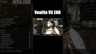 SKyrim Vanilla VS ENB #skyrim #skyrimmodded #moddedskyrim #gaming