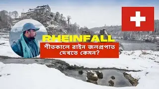 সুইজারল্যান্ডের রাইন জলপ্রপাতটি শীতকালে দেখতে কেমন?