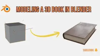 Modeling and texturing a 3D book in Blender|step by step easy tutorial #3dblender #blender3d