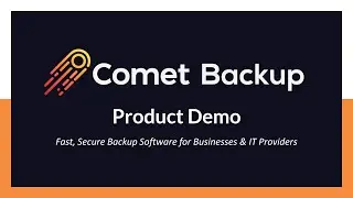 Product Tour Comet Backup