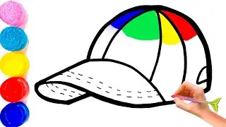 Bolalar uchun qalpoqcha chizish|Cap drawing for kids|Рисование кепки для детей