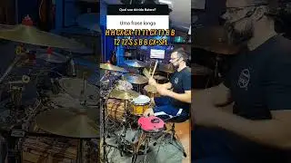 Virada longa linear com chimbal #drums #drummer #bateria #estudodebateria