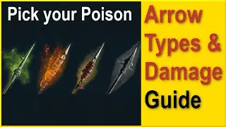 Assassins Creed Odyssey - Arrow Types & Damage Guide - Fire, Poison, Death Arrows Comparison!