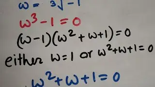 Cube root of unity (omega)