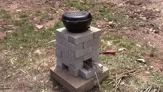 DIY Brick Rocket Stove - Cooking Without Electrical Power