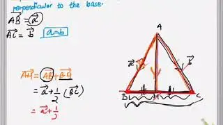Median perpendicular Vector theorem proof question for SEE and grade 10 explained!