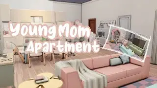 YOUNG MOM APARTMENT//PASTEL POP KIT//SIMS 4 SPEED BUILD