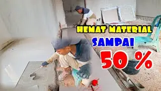 cara mengambil pedoman pasangan granite kamar /granite lantai tanpa cor dasar.