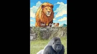 #Lion 🦁 #vs #Gorilla 🦍