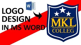 How to make Logo Design in ms word || Logo Design in Ms word 2010