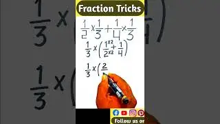 Fraction Tricks || @Sky Struggle Education ||#short