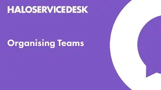 Halo Service Desk - Organising Teams