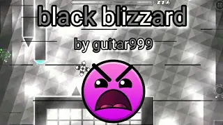 Geometry dash - black blizzard by guitar999 (easy demon (rated insane)) 100% (3 coins) #30 !!!