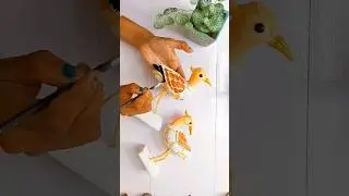 diy birds with waste material #bestoutofwaste #diycraft #crafts #clayart #arushcraft #trendingshorts