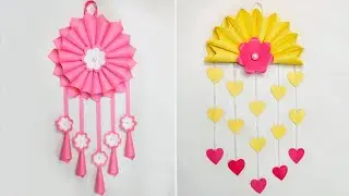 2 Easy and Quick Paper Wall Hanging | Paper Wall Hanging Craft Ideas | Paper Crafts #crafts #diy
