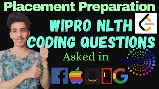 Wipro NLTH Coding Questions in Python | Wipro Coding Preparation | Wipro NLTH Registration 2021