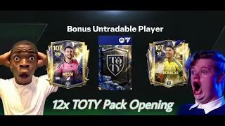 12x TOTY Nonstop Funny Pack opening | Fc mobile TOTY packs ✅🤑 | Fc mobile 25