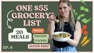 Turning $55 into 20 Meals! Roasted Cauliflower & Lentil Bowls with Green Tahini Sauce