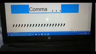 how to type comma in laptop !! laptop me comma kaise type karen