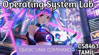 Basic Unix Commands - general command | os cs8461 | 4th sem of cse | operating system lab | QT