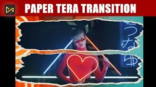 How to Create Paper Tear Transition | Paper Torn Transition