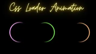Create a loader animation using html and css | css loading animation | html | css | 