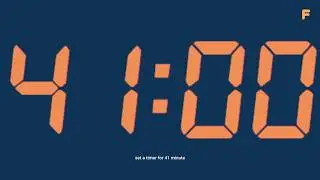 set a timer for 41 minute