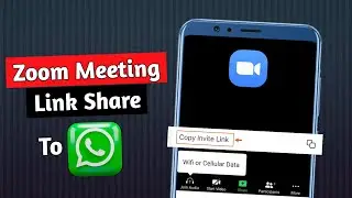How To Share Zoom Meeting Link In Whatsapp | Zoom Link Whatsapp Par Kaise Share Kare | 2023🔥 |