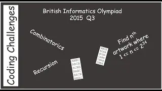 British Informatics Olympiad (BIO) 2015 Q3 - Combinatorics and artwork