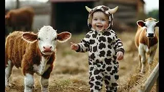 Animal and Baby Collection | Adorable Baby and Animal Fashion Show | AI-Generated Video