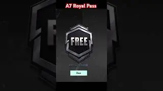 A7 Royal Pass Free Get #short #royalpass #rp #a7 #viral #explore