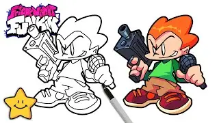 How To Draw Pico 🎤 | Friday Night Funkin' | FNF
