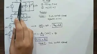 Source free RC circuit easy solution steps | First Order Circuits # 1