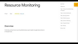Resource Monitoring Qwiklab