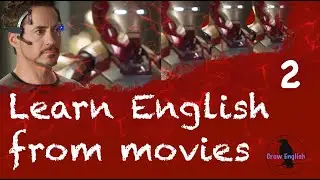 Learn English with Movies /Iron Man part 2.  Improve Spoken English Now. Talk like a native speaker!
