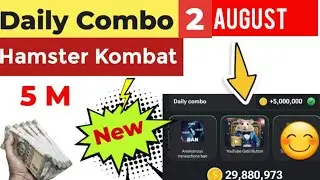 Hamster Kombat daily combo today 2 August.2 August daily combo. #dailycombo #hamsterkombat #moneyhub