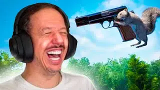 ardilla con pistola xd