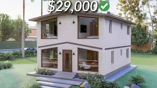 (7x10 Meters) Modern Small House Design | 5 Bedrooms Cabin House Tour | an Original Design