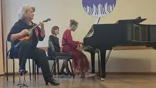 Конкурс"Музыкальная акварель";РоманТ.П.(домра),БакулинаА.(фортепьяно);группа"А";учитель-ученик;мл.г.