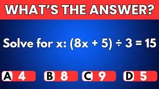 Try This 40 Question Math Brain Refresh Challenge!