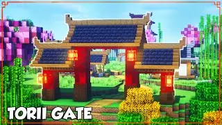 Japanese Torii Gate Minecraft Tutorial ⛩️ Minecraft Torii Gate ⛩️[minecraft tutorial]⛩️