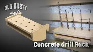 French cleat Concrete drill bit organizer