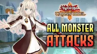 RIP YGO Cross Duel - All Monster Attacks + Summon Animations (HD)
