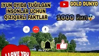 #Qiziqarli #faktlarIyun oyida tuģilgan insonlar xaqida qiziqarli faktlar
